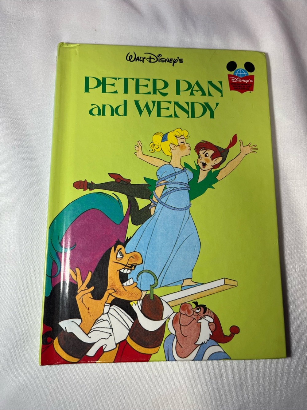 VTG 1981 Walt Disney Peter Pan and Wendy HC 1st Edition Grolier Book Club